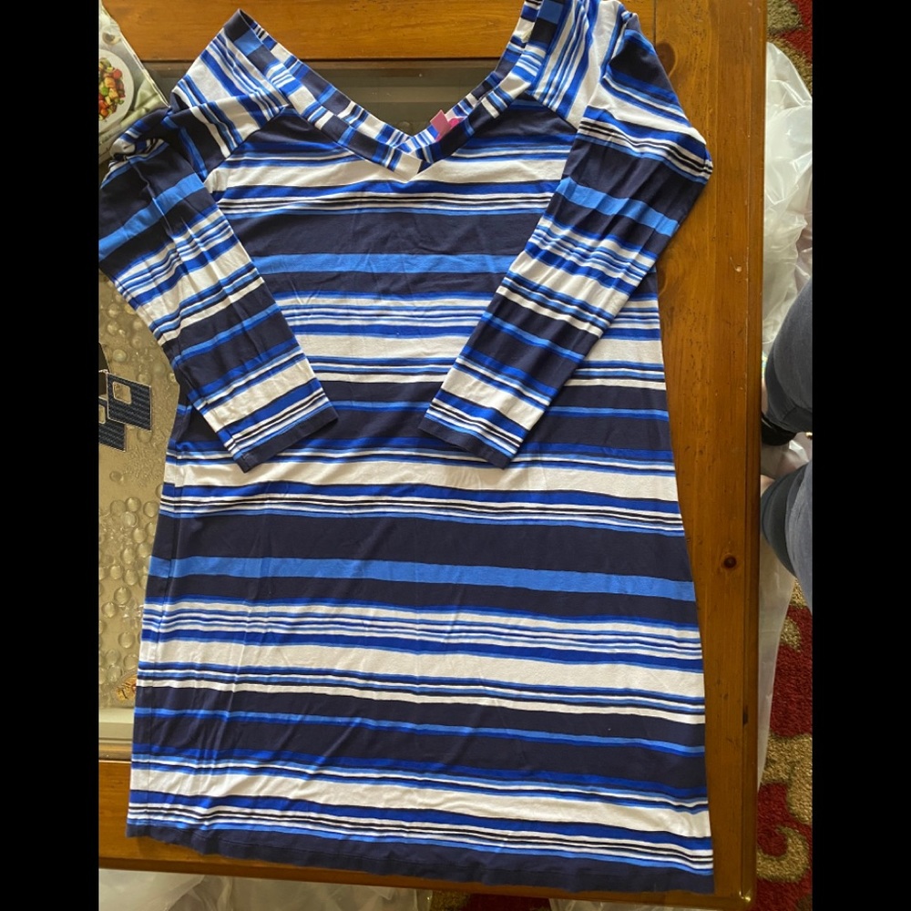 Lilly Pulitzer dress XL EUC plus earrings
